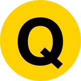 NYC Subway Q line icon