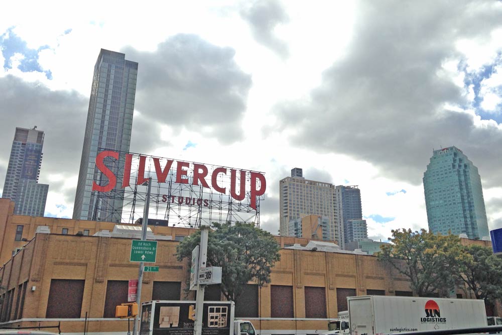 view of Silvercup Studios sign