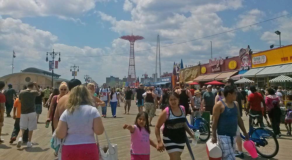 Coney Island boardwalk